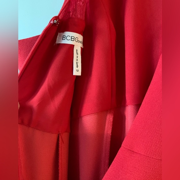 BCBGENERATION Like New Fit & Flare Maxi Dress Size 12 (in Red Ginger) - Picture 16 of 16
